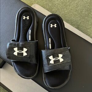 Under Armour Black Sport Slide Sandals